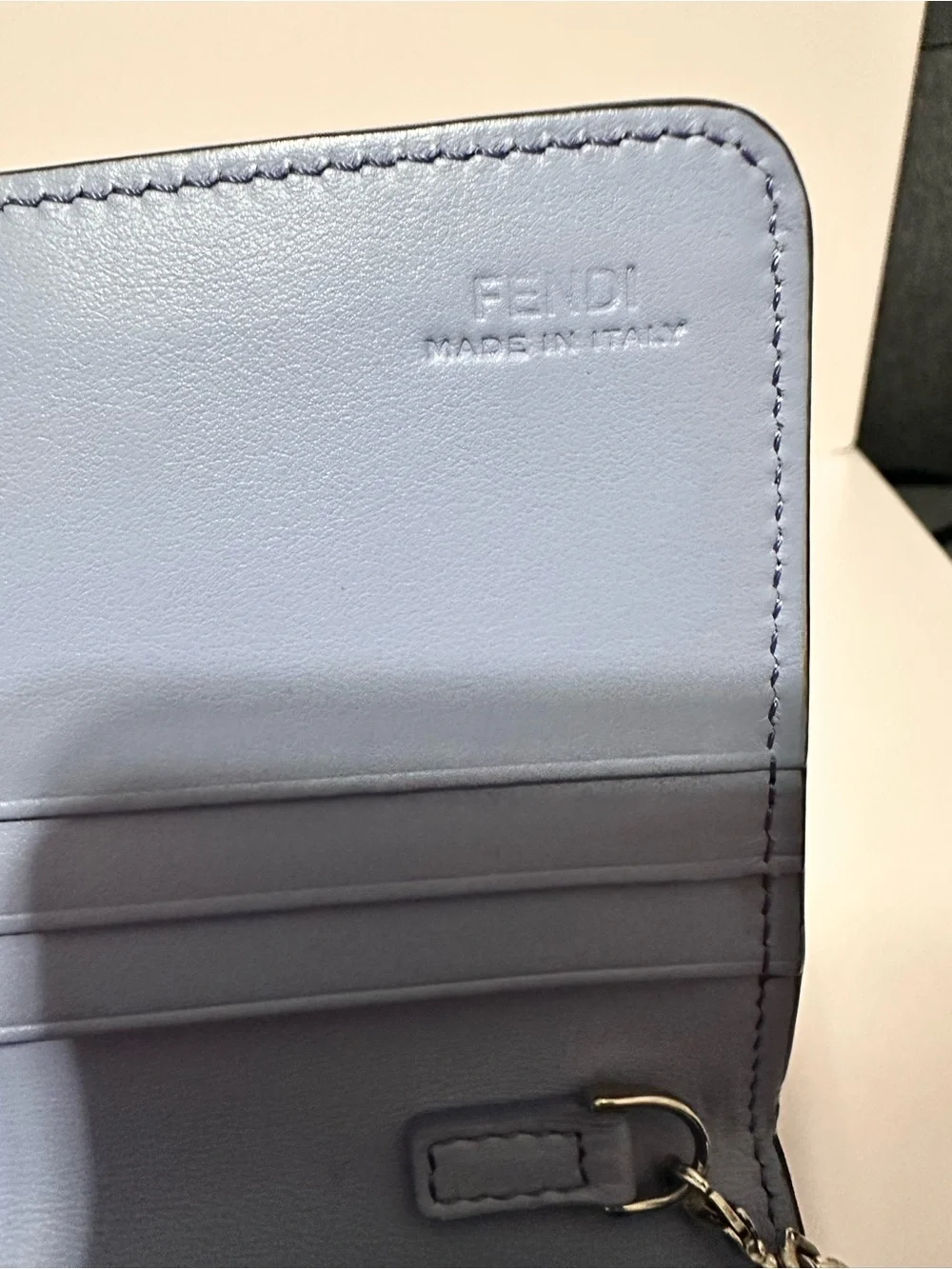 Fendi ❤️🌟 Lavender Leather Crossbody with Multicolor Studs ⭐️